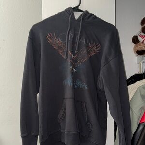 Black Graphic Hoodie